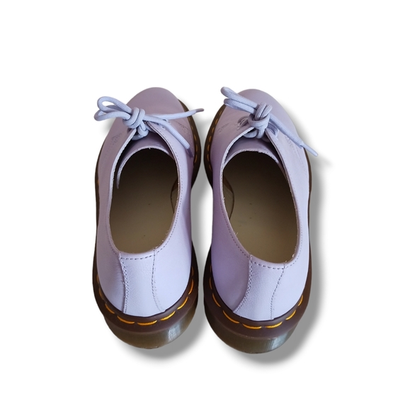 Like New 🌺 Dr Martens 3 Eye 1461 Ladies Purple Heather Virginia Leather Shoes - Picture 13 of 16